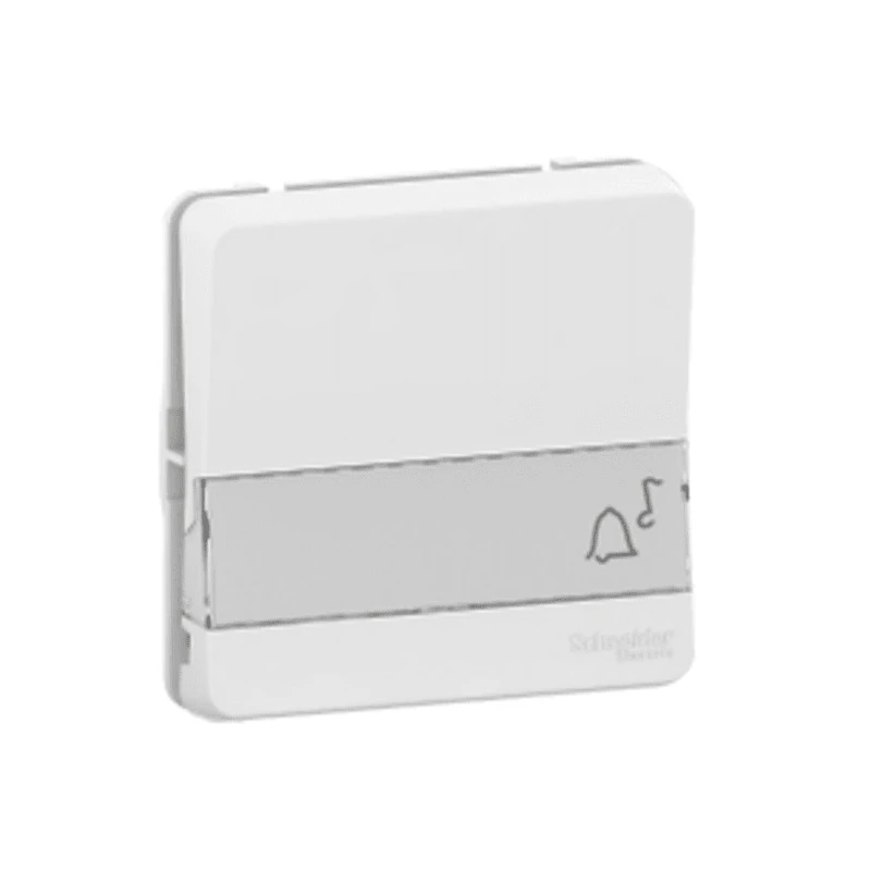Schneider Electric White Push Button Light Switch, 1 Gang, Screwless Mount, IP55, 10A, 250V, Mureva Styl Series MUR39129