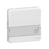 Schneider Electric White Push Button Light Switch, 1 Gang, Screwless Mount, IP55, 10A, 250V, Mureva Styl Series MUR39129