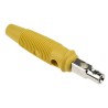 Hirschmann Test & Measurement Yellow Male Banana Plug 4 mm Connector, Screw Termination, 60V dc, 16A, Nickel 930058103
