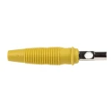 Hirschmann Test & Measurement Yellow Male Banana Plug 4 mm Connector, Screw Termination, 60V dc, 16A, Nickel 930058103