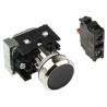 Siemens SIRIUS ACT 3SU11 Series Push Button Complete Unit, Panel Mount, 22 mm Cutout, Black, SPST 3SU1150-0AB10-1CA0