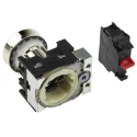 Siemens SIRIUS ACT 3SU11 Series Push Button Complete Unit, Panel Mount, 22 mm Cutout, Black, SPST 3SU1150-0AB10-1CA0