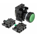 Siemens SIRIUS ACT 3SU11 Series Illuminated Push Button Complete Unit Panel Mount 22mm Cutout Green SPST 3SU1106-0AB40-1BA0