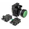 Siemens SIRIUS ACT 3SU11 Series Illuminated Push Button Complete Unit Panel Mount 22mm Cutout Green SPST 3SU1106-0AB40-1BA0