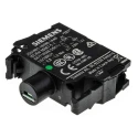 Siemens SIRIUS ACT 3SU11 Series Illuminated Push Button Complete Unit Panel Mount 22mm Cutout Green SPST 3SU1106-0AB40-1BA0