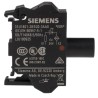 Siemens 3SU1 Series Light Block, LED Red Indicator, 24 V AC/DC, 20mA Current Rating, Spring Terminal 3SU1401-2BB20-3AA0