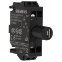 Siemens 3SU1 Series Light Block, LED Red Indicator, 24 V AC/DC, 20mA Current Rating, Spring Terminal 3SU1401-2BB20-3AA0