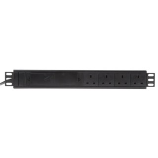 RS PRO 13A 250V AC 4 Gang Socket Bar with 3m Cord Type G 161-7253