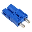 Anderson Power Products SBS Series 2 Way Male Battery Connector, Straight Cable, 600V, 110A SBS50BLU08