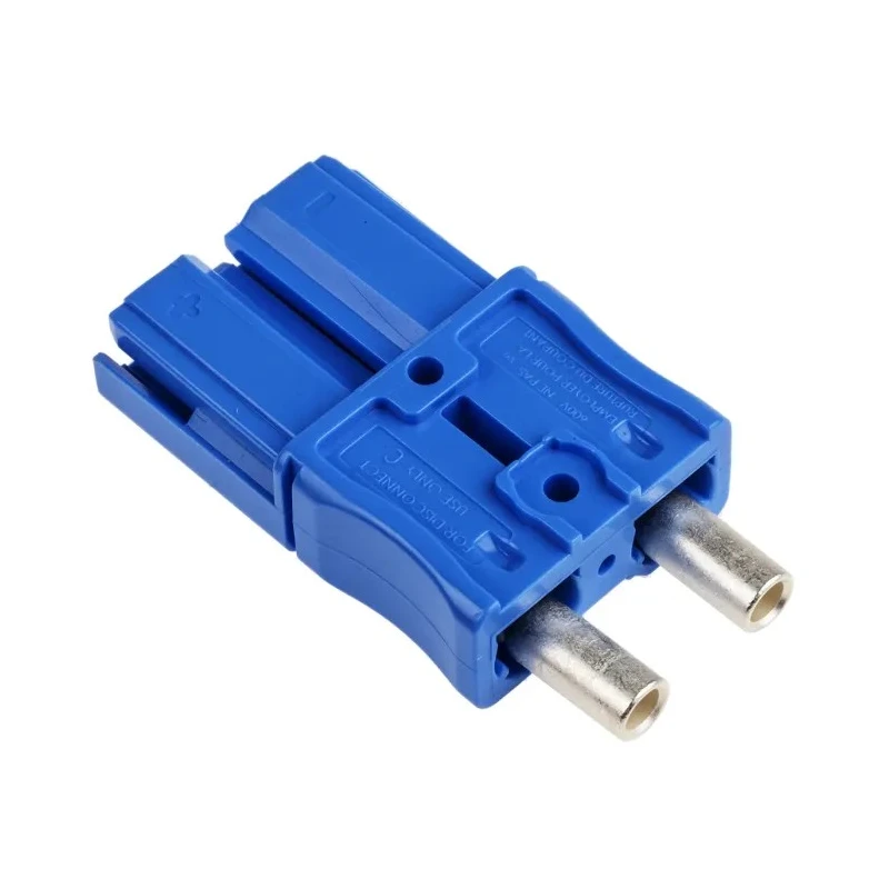 Anderson Power Products SBS Series 2 Way Male Battery Connector, Straight Cable, 600V, 110A SBS50BLU08
