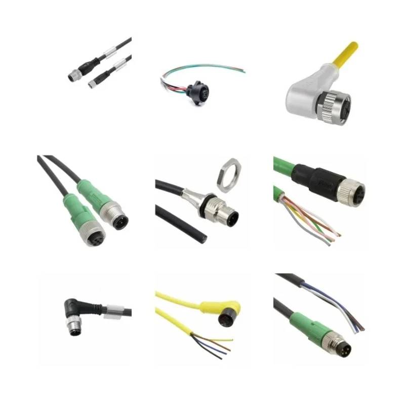 Amphenol Industrial Sensor Actuator Cable 12 Contacts Female to Male Unterminated Cable, 1 m DCD-12AFMM-QL8F01