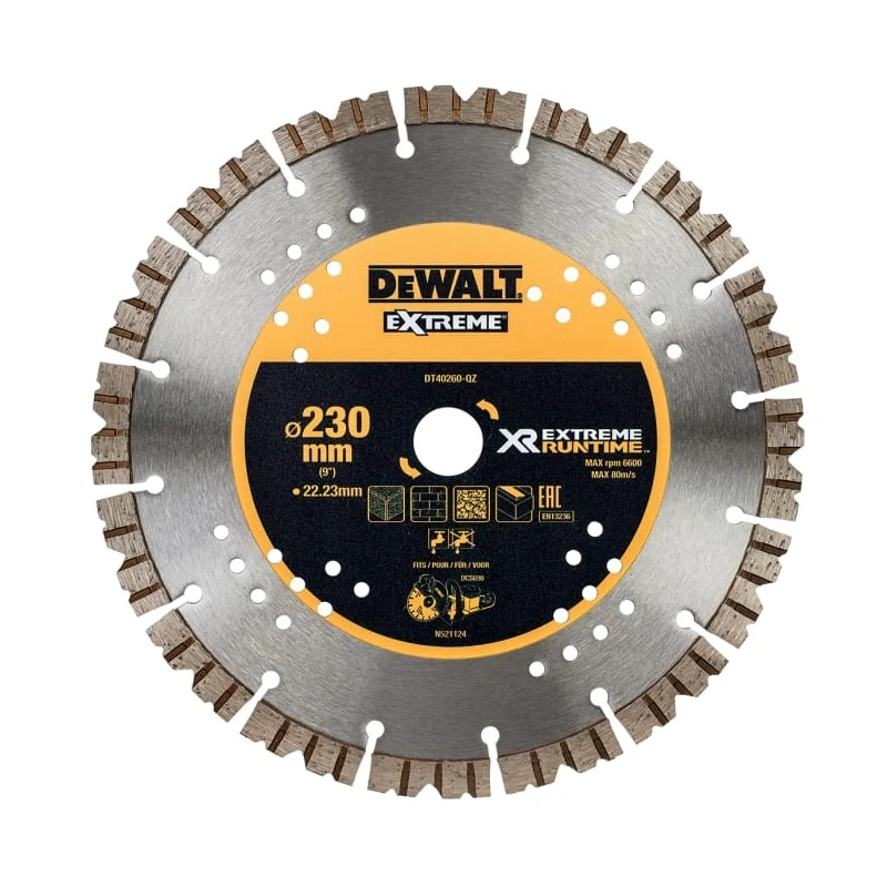 DeWALT Abrasive Disc 230 mm Diameter x 1.5 mm Thickness Medium Grade, P40 Grit DT40260-QZ