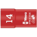Wera 3/8 in Drive 14 mm 6 Point Hex Insulated Socket VDE 1000V Approved IEC 60900, 46mm Overall Length 05004958001