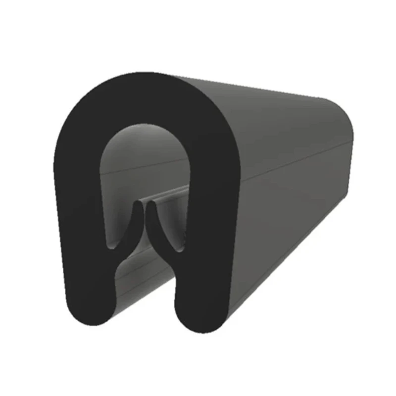 RS PRO Black Nitrile Rubber (NBR) Edge Protection Strip 20 m Length 7.4 mm Width 9.7 mm Height 175-2573