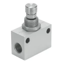 Festo GR Series Flow Controller Flow Valve, 10 Bar Maximum Operating Pressure, G 1/8 Inlet and Outlet Thread GR-1/8-B