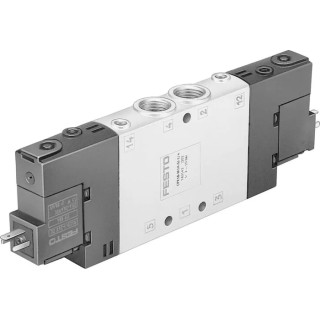 Festo Solenoid Pilot Valve Electric G CPE Series 24V DC 1/4 in Port Size 5/2 Valve Function CPE18-M1H-5J-1/4
