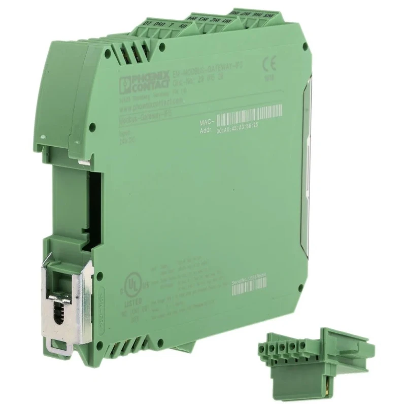 Phoenix Contact Starter EM-MODBUS-GATEWAY-IFS DIN Rail Mount Modbus TCP Gateway 24V DC 2901528