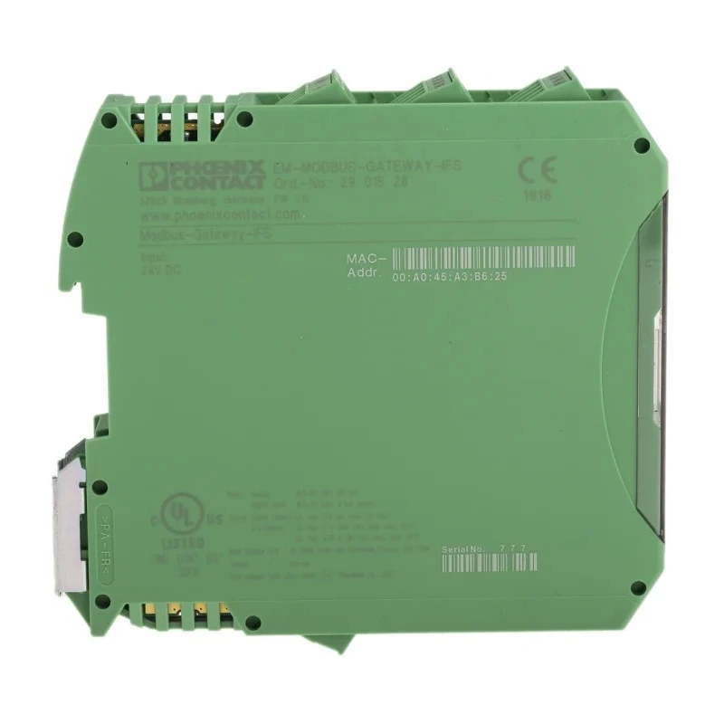 Phoenix Contact Starter EM-MODBUS-GATEWAY-IFS DIN Rail Mount Modbus TCP Gateway 24V DC 2901528
