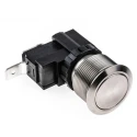 RS PRO Push Button Switch, Latching, Panel Mount, 22.2 mm Cutout, SPST, IP67, 250V AC 175-8218