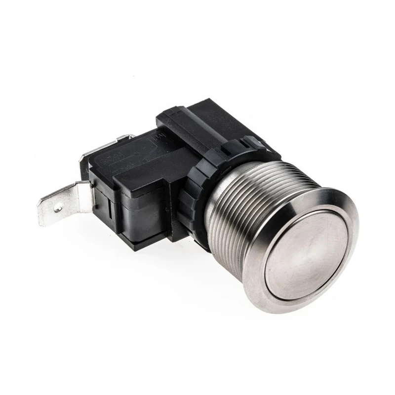 RS PRO Push Button Switch, Latching, Panel Mount, 22.2 mm Cutout, SPST, IP67, 250V AC 175-8218