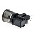 RS PRO Push Button Switch, Latching, Panel Mount, 22.2 mm Cutout, SPST, IP67, 250V AC 175-8218