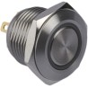 RS PRO Illuminated Momentary Push Button Switch Panel Mount 16 mm Cutout SPST Blue LED IP67 36 V DC 175-9195