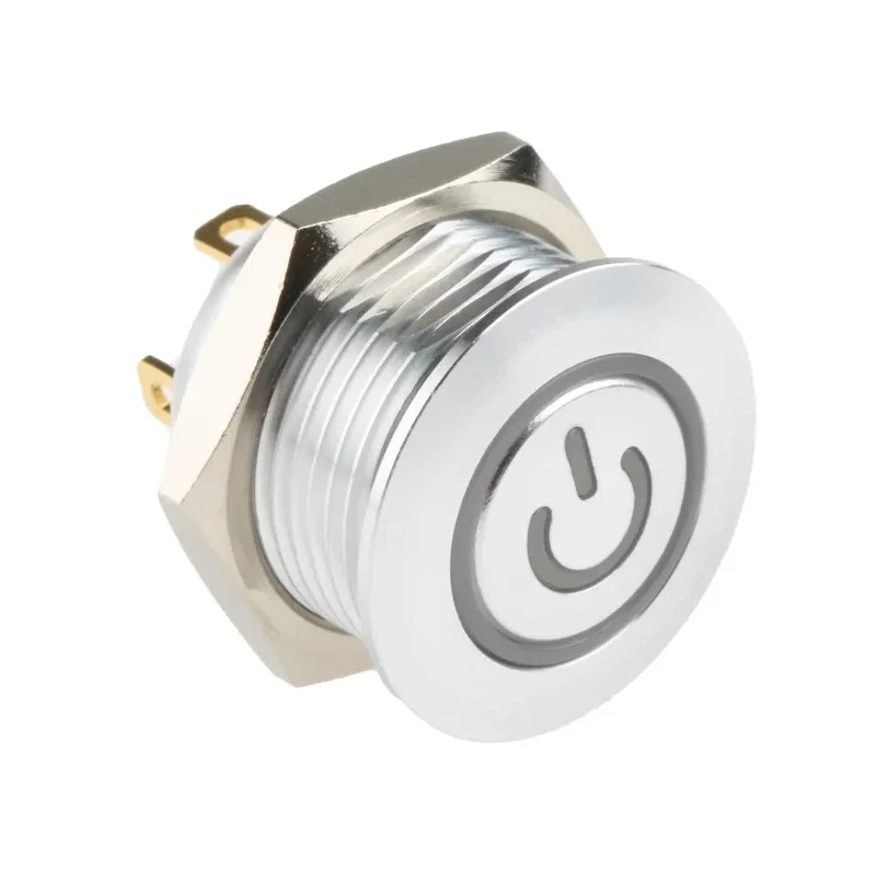 RS PRO Illuminated Momentary Push Button Switch, Panel Mount, 16 mm Cutout, SPST, Green and Red LED, IP67, 36 V dc 175-8720