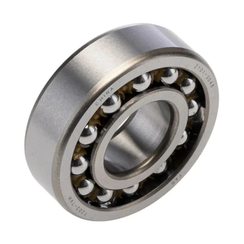 FAG 17 mm Inside Diameter 40 mm Outside Diameter 2 Row Polyamide Cage Steel Ball Self-Aligning Ball Bearing 1203-TVH