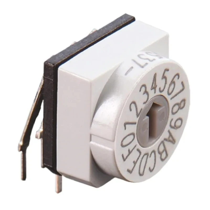 Hartmann Rotary Flush Rotary Coded DIP Switch Through Hole PT65101L254