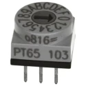 Hartmann Rotary Flush Rotary Coded DIP Switch Through Hole PT65106