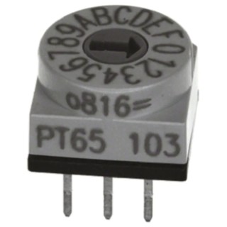 Hartmann Rotary Flush Rotary Coded DIP Switch Through Hole PT65106