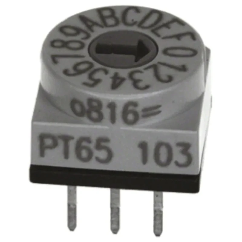 Hartmann Rotary Flush Rotary Coded DIP Switch Through Hole PT65106
