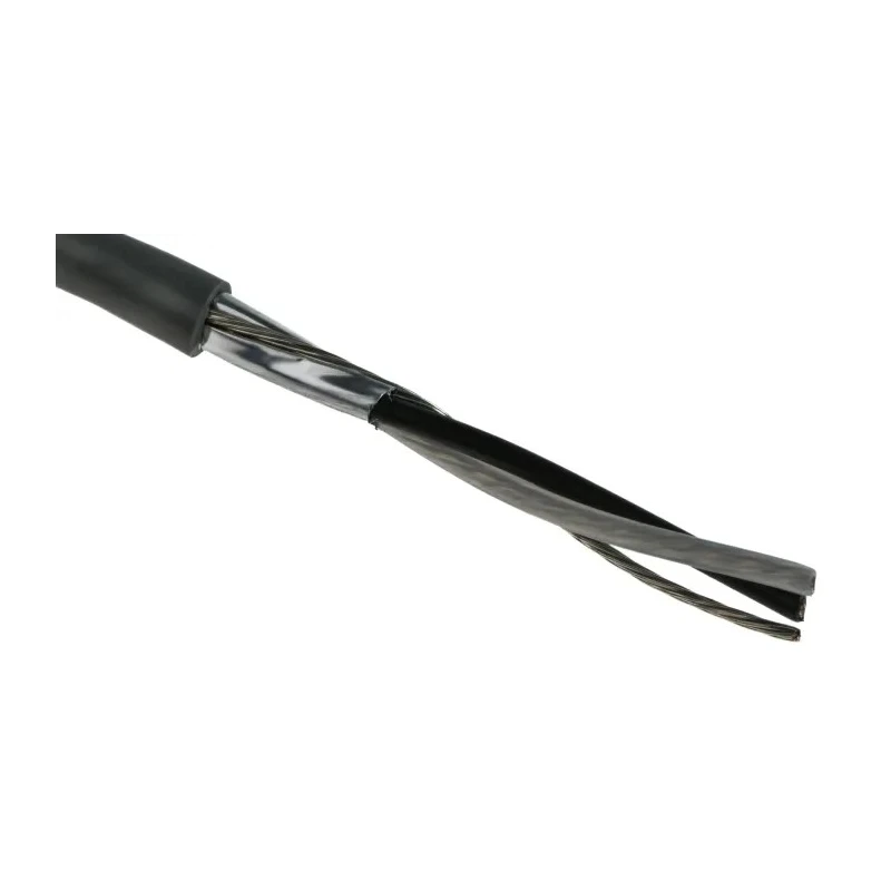 Belden Screened Audio Cable 76 m, Tin Copper Wire Conductors, 28AWG, Polyethylene Jacket, Silver 8762 060250