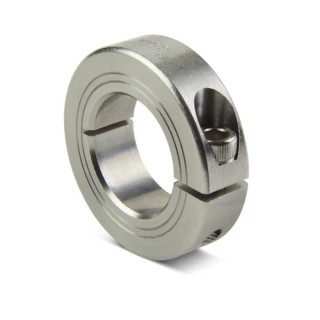 Ruland Stainless Steel One Piece Shaft Collar Clamp Screw 28mm Bore Diameter 48mm OD 15mm Width MCL-28-SS