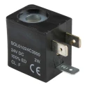 RS PRO 24V DC 2W Continuous Duty Solenoid Coil Compatible with 01V Series Pneumatic Control Valves 176-2130