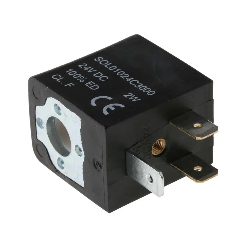 RS PRO 24V DC 2W Continuous Duty Solenoid Coil Compatible with 01V Series Pneumatic Control Valves 176-2130