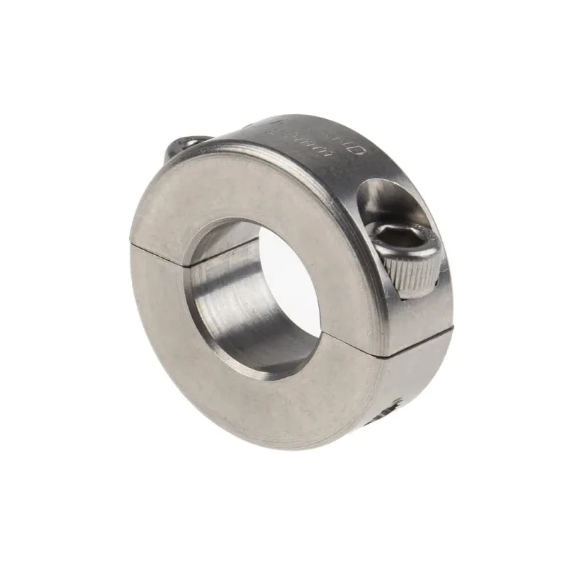 Ruland Stainless Steel Two Piece Double Wide Shaft Collar, Clamp Screw, Bore 20 mm, OD 40 mm, Width 15 mm MSP-20-SS