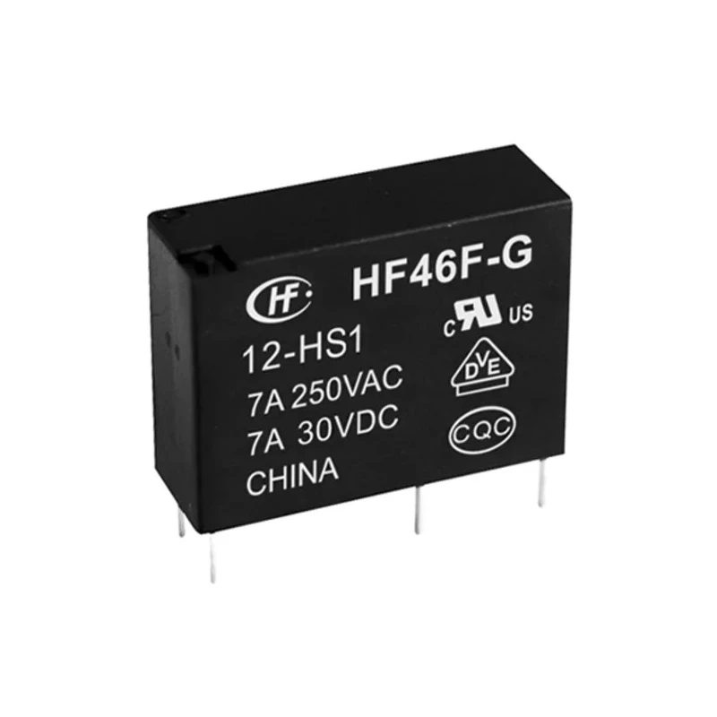 Hongfa Europe GMBH PCB Power Relay 24V dc Coil 10A Switching Current SPST HF46F-G/24-HS1F(610)