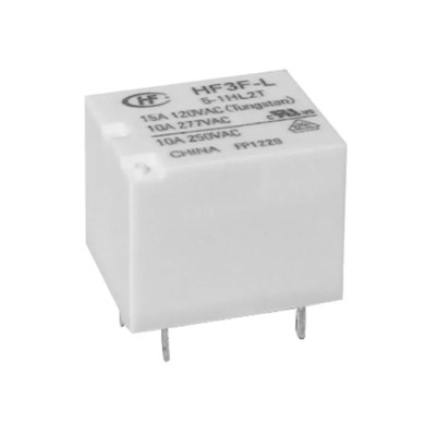 Hongfa Europe GMBH PCB Power Relay 5V dc Coil 15A SPST HF3F-L/5-1HL1T(610)