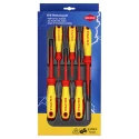 Knipex Phillips and Pozidriv Insulated Screwdriver Set, 6-Piece, 1000V VDE Certified 00 20 12 V03