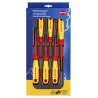 Knipex Phillips and Pozidriv Insulated Screwdriver Set, 6-Piece, 1000V VDE Certified 00 20 12 V03