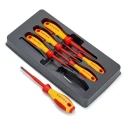 Knipex Phillips and Pozidriv Insulated Screwdriver Set, 6-Piece, 1000V VDE Certified 00 20 12 V03