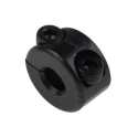 Ruland Two Piece Carbon Steel Shaft Collar, Clamp Screw, Bore Diameter 6mm, Outside Diameter 16mm, Width 9mm, Black MSP-6-F