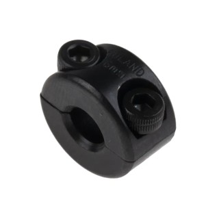 Ruland Two Piece Carbon Steel Shaft Collar, Clamp Screw, Bore Diameter 6mm, Outside Diameter 16mm, Width 9mm, Black MSP-6-F