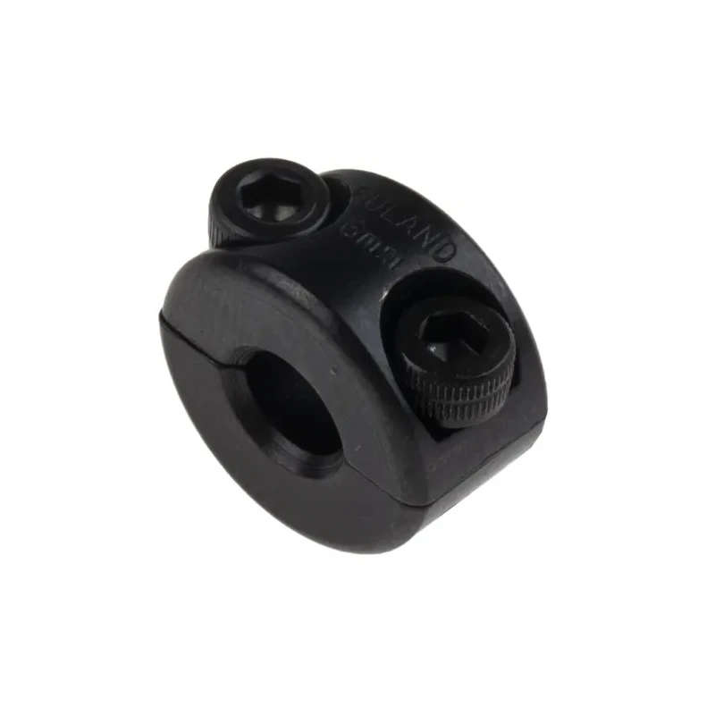 Ruland Two Piece Carbon Steel Shaft Collar, Clamp Screw, Bore Diameter 6mm, Outside Diameter 16mm, Width 9mm, Black MSP-6-F