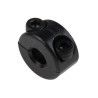Ruland Two Piece Carbon Steel Shaft Collar, Clamp Screw, Bore Diameter 6mm, Outside Diameter 16mm, Width 9mm, Black MSP-6-F
