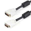 RS PRO Male DVI-D Dual Link to Male DVI-D Cable 1m Black Polyvinyl Chloride DVIDDMM1M