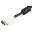 RS PRO Male DVI-D Dual Link to Male DVI-D Cable 1m Black Polyvinyl Chloride DVIDDMM1M