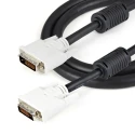 RS PRO Male DVI-D Dual Link to Male DVI-D Cable 1m Black Polyvinyl Chloride DVIDDMM1M