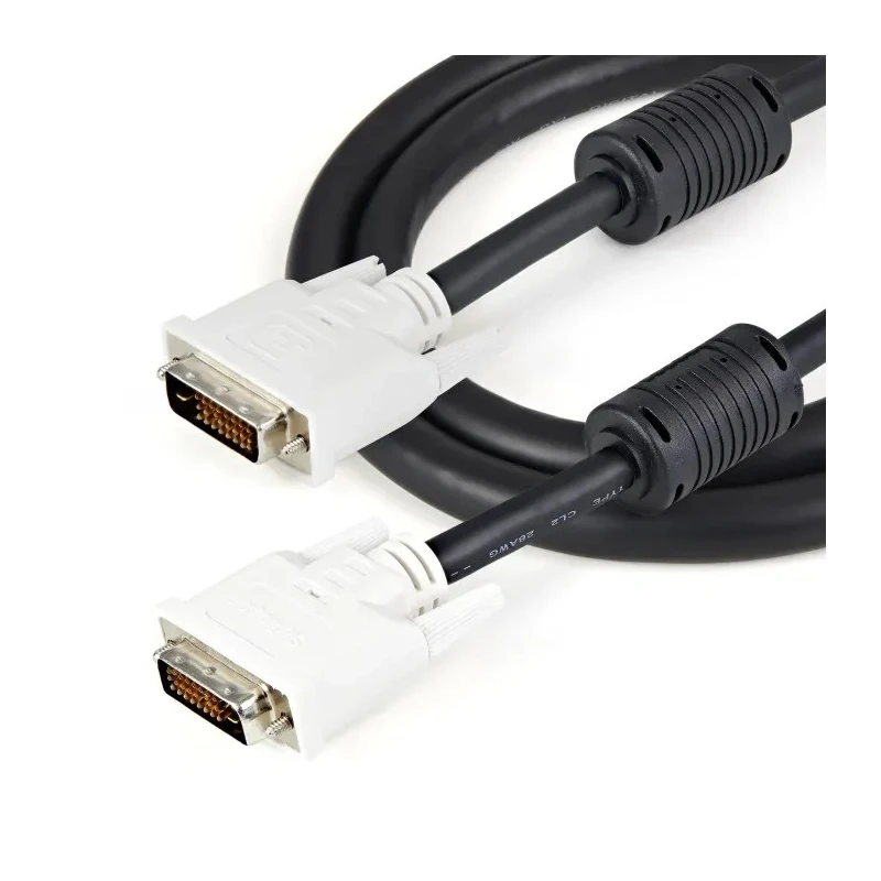RS PRO Male DVI-D Dual Link to Male DVI-D Cable 1m Black Polyvinyl Chloride DVIDDMM1M